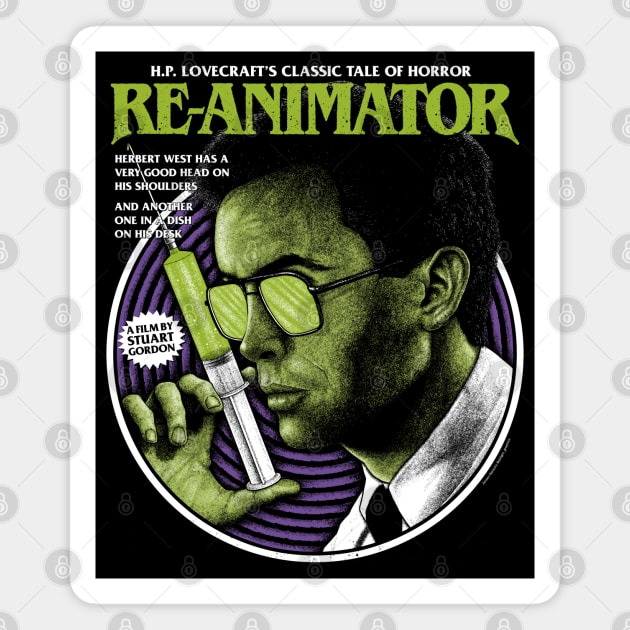 Reanimator, Herbert west, Lovecraft Magnet by PeligroGraphics